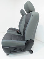 2009 - 2018 Dodge Ram Front Bucket Seats, Diesel Gray Cloth w/ Power Driver