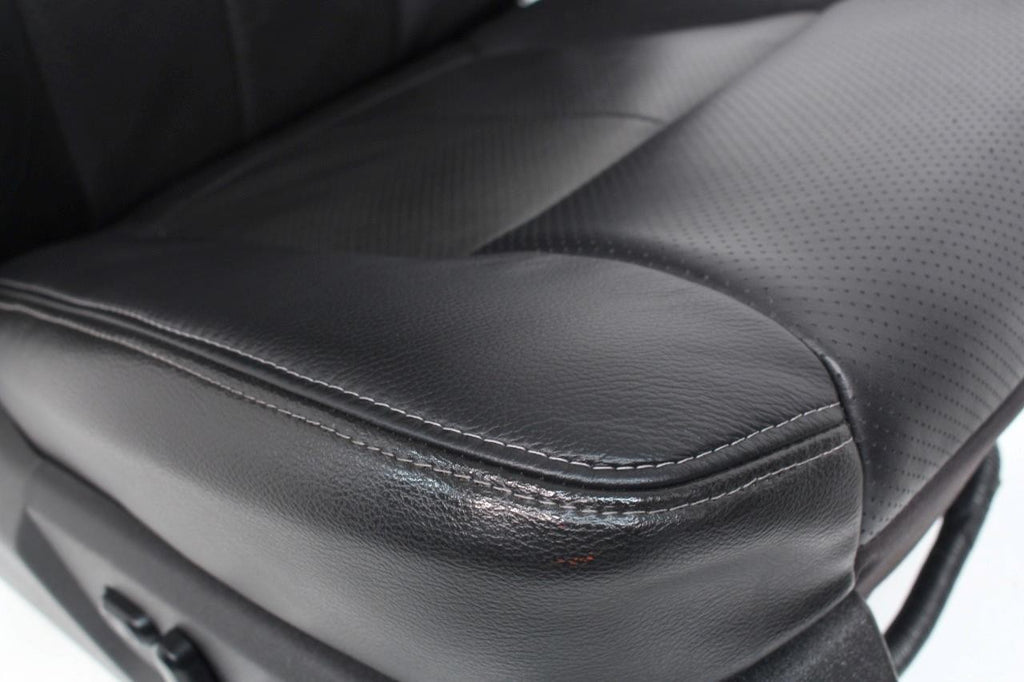 1999 - 2016 Ford Super Duty Front Seats, Lariat Black Leather, Power Heat Cool