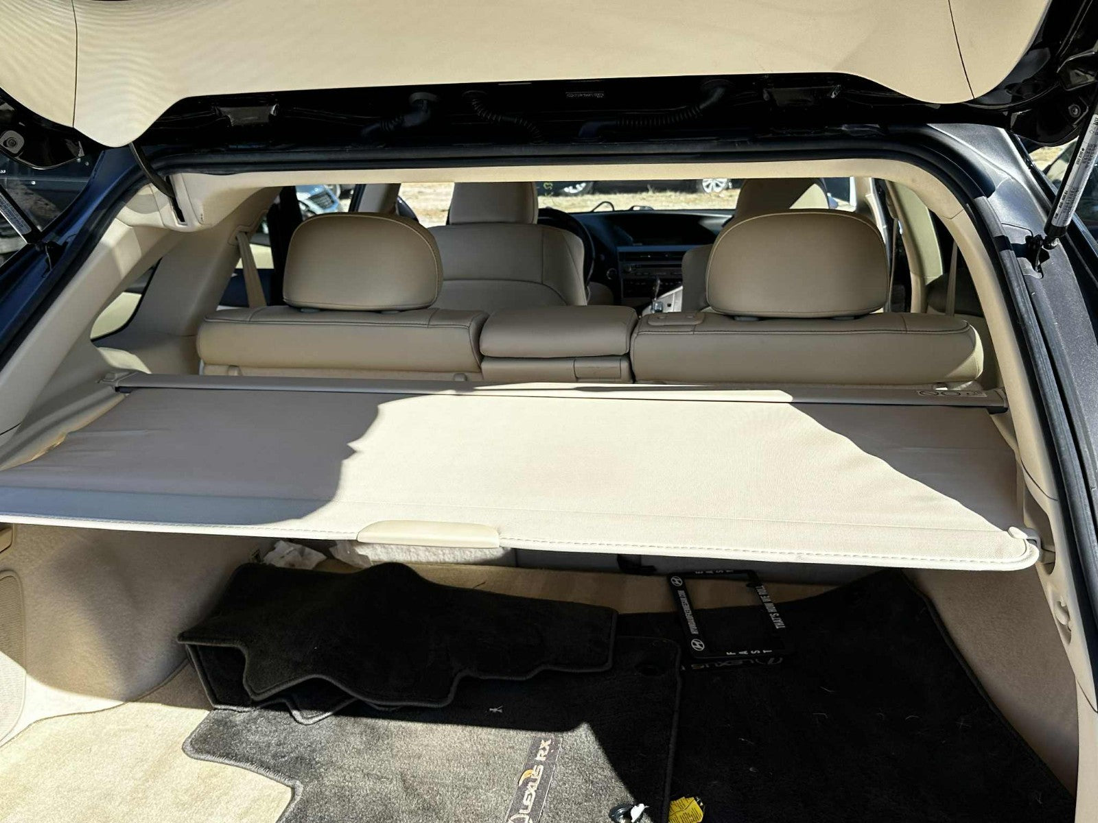 2010 - 2015 OEM Lexus RX Rear Cargo Cover Retractable Privacy Shade, Tan