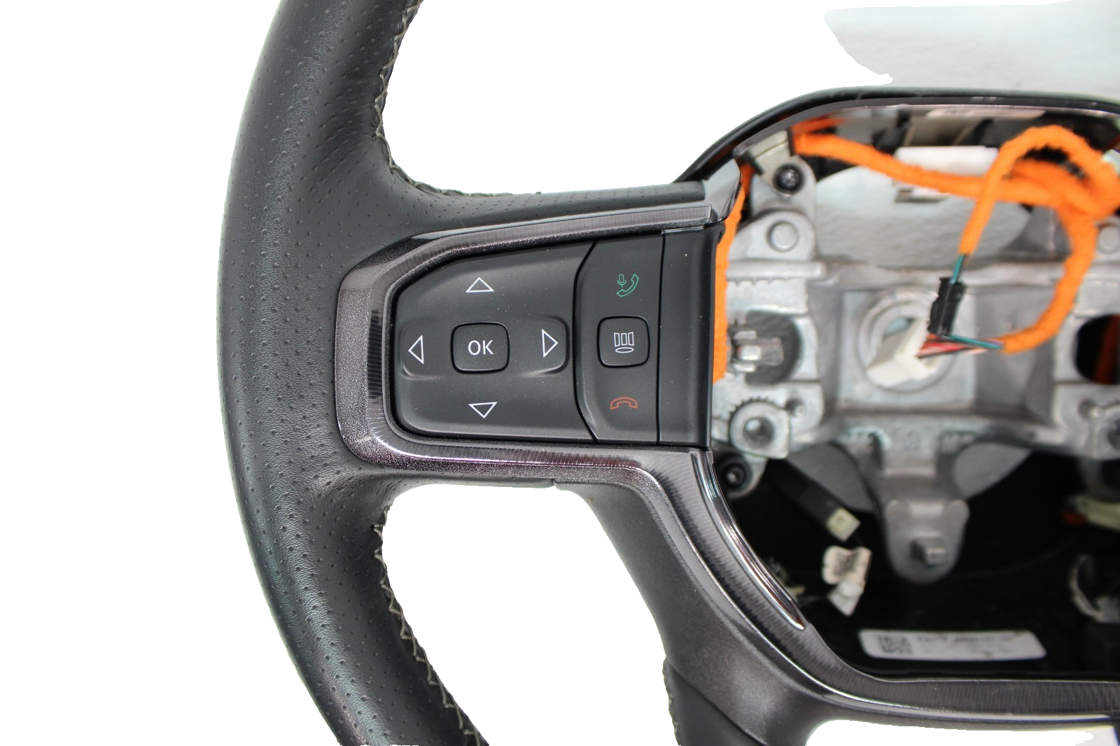 2019 - 2025 Ram 1500 Heated Leather Steering Wheel Black OEM Genuine