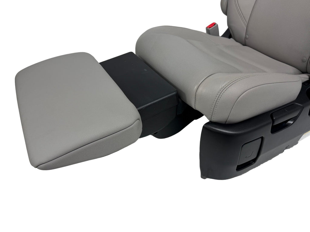 2011–2020 Toyota Sienna 2nd Row Captain's Chair Recliner Seats, Gray Leather OEM