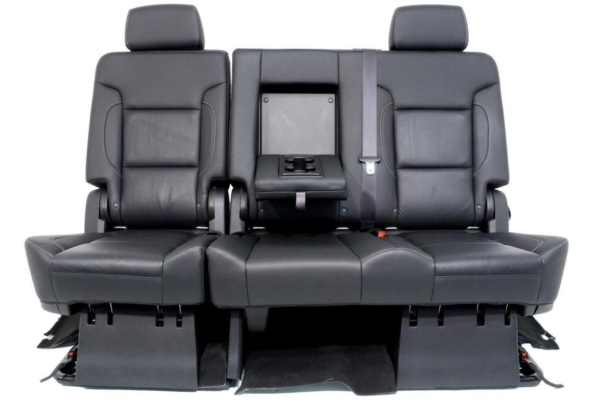 2015-2020 Yukon XL Suburban 2nd Row Bench Seat LTZ Black Leather Heat Perf Power