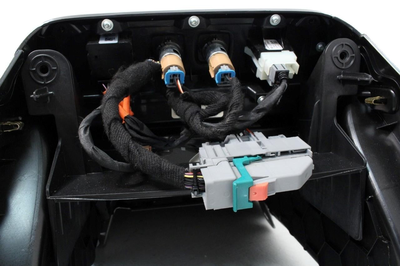 2014 - 2019 Chevy Sierra Silverado Center Console, OEM Black w Wireless Charging