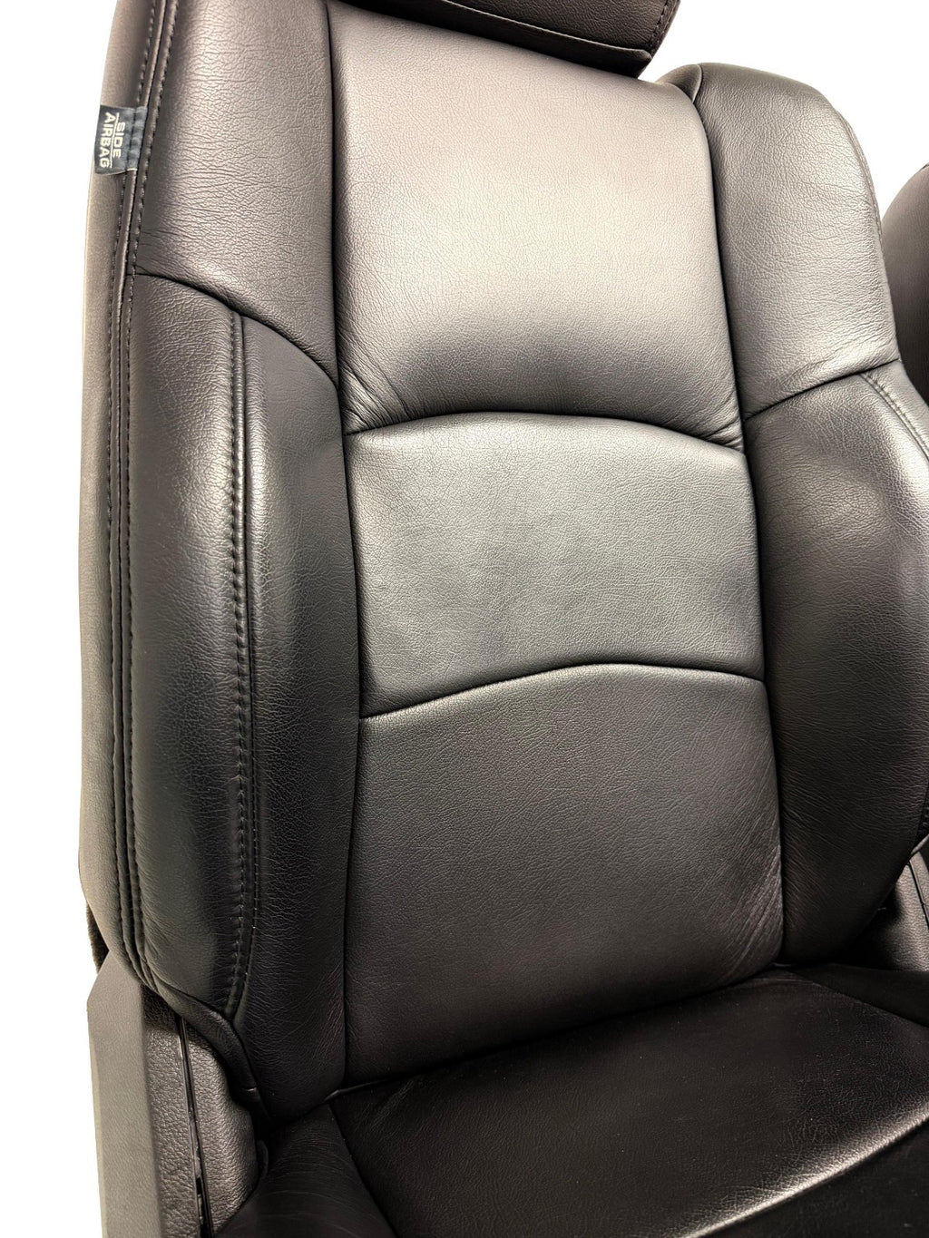 2002 - 2018 Dodge Ram Seats Set, Crew Cab Katzkin Black Leather Powered Heated