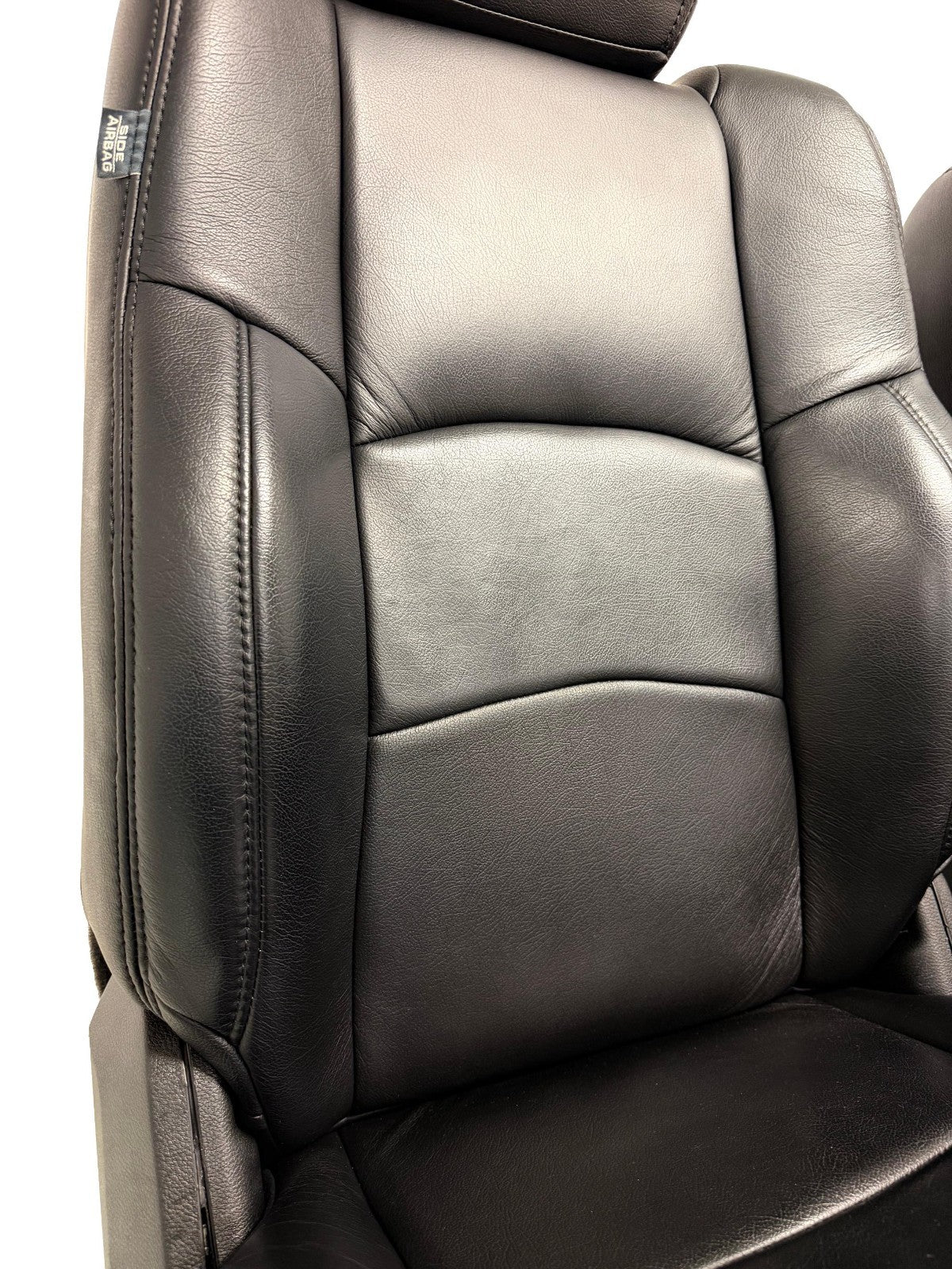 2002 - 2018 Dodge Ram Seats Set, Crew Cab Katzkin Black Leather Powered Heated