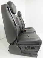 2003 - 2007 Sierra Silverado HD Seats, Dark Pewter Leather, Full Set Crew Cab