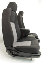 1998 - 2009 Ford Ranger Seats, 60-40 Split Bench, Black Gray Cloth, Extended Cab