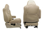 1999 - 2007 Ford Super Duty Crew Seats Set, Power Heat Bucket Tan Leather Lariat