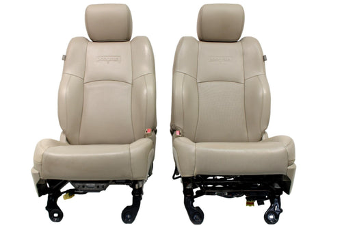 2009 - 2018 Ram Seats, Laramie, Frost Beige Tan Leather w/ Heating & Ventilation
