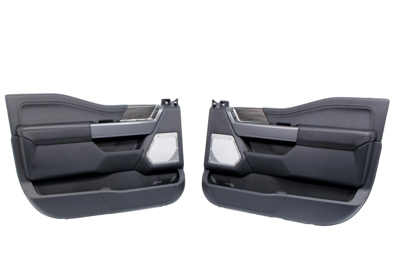 2021-2026 Ford F-150 Lariat Front Door Panel Pair, Black B&O Sound Ambient OEM