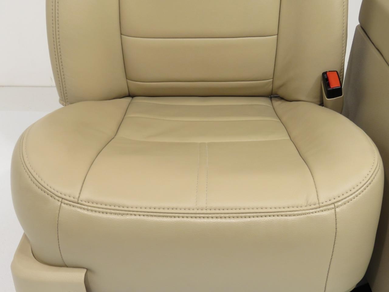 Ford Super Duty Tan Leather Heated Front & Rear Seats F250 F350 F450 F550 F650