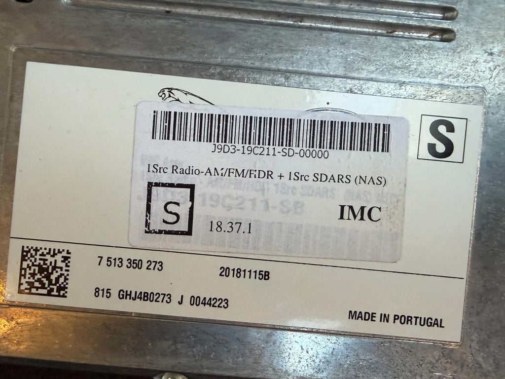 2018-2020 Land Rover Range Rover Radio Amplifier IMC OEM J9D3-19C211-SB
