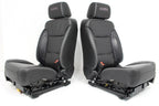 2014 - 2019 Sierra Chevy Silverado Seats Set, High Country Power Black Leather