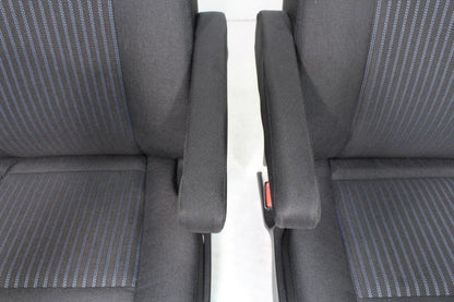2015 - 2023 Ford Transit Black Cloth Front Bucket Seats with Armrests
