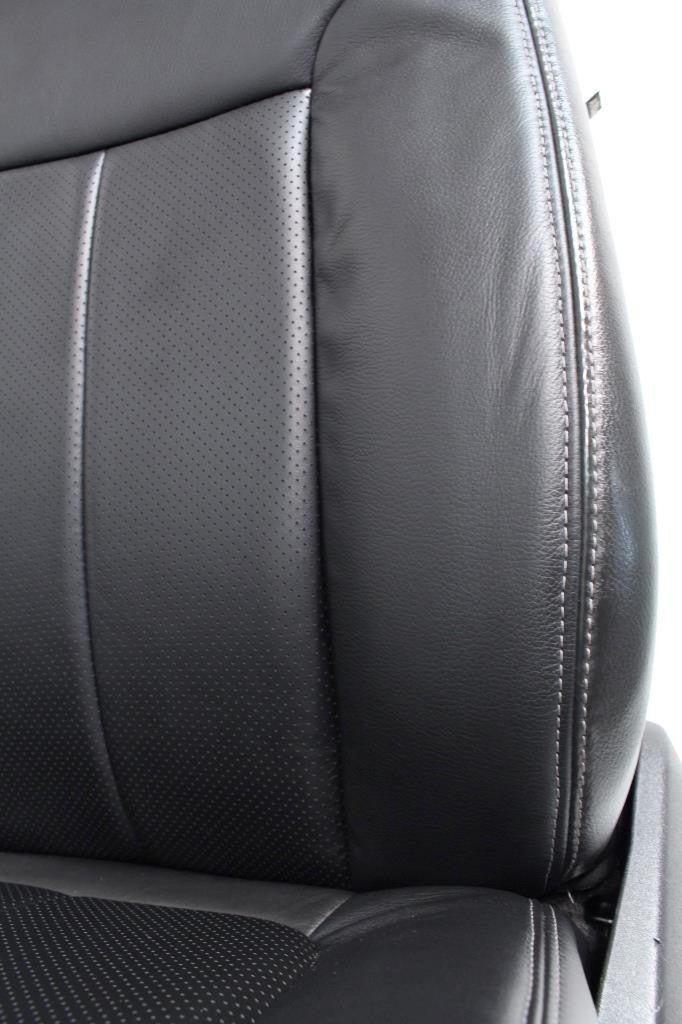 1999 - 2016 Ford Super Duty Front Seats, Lariat Black Leather, Power Heat Cool