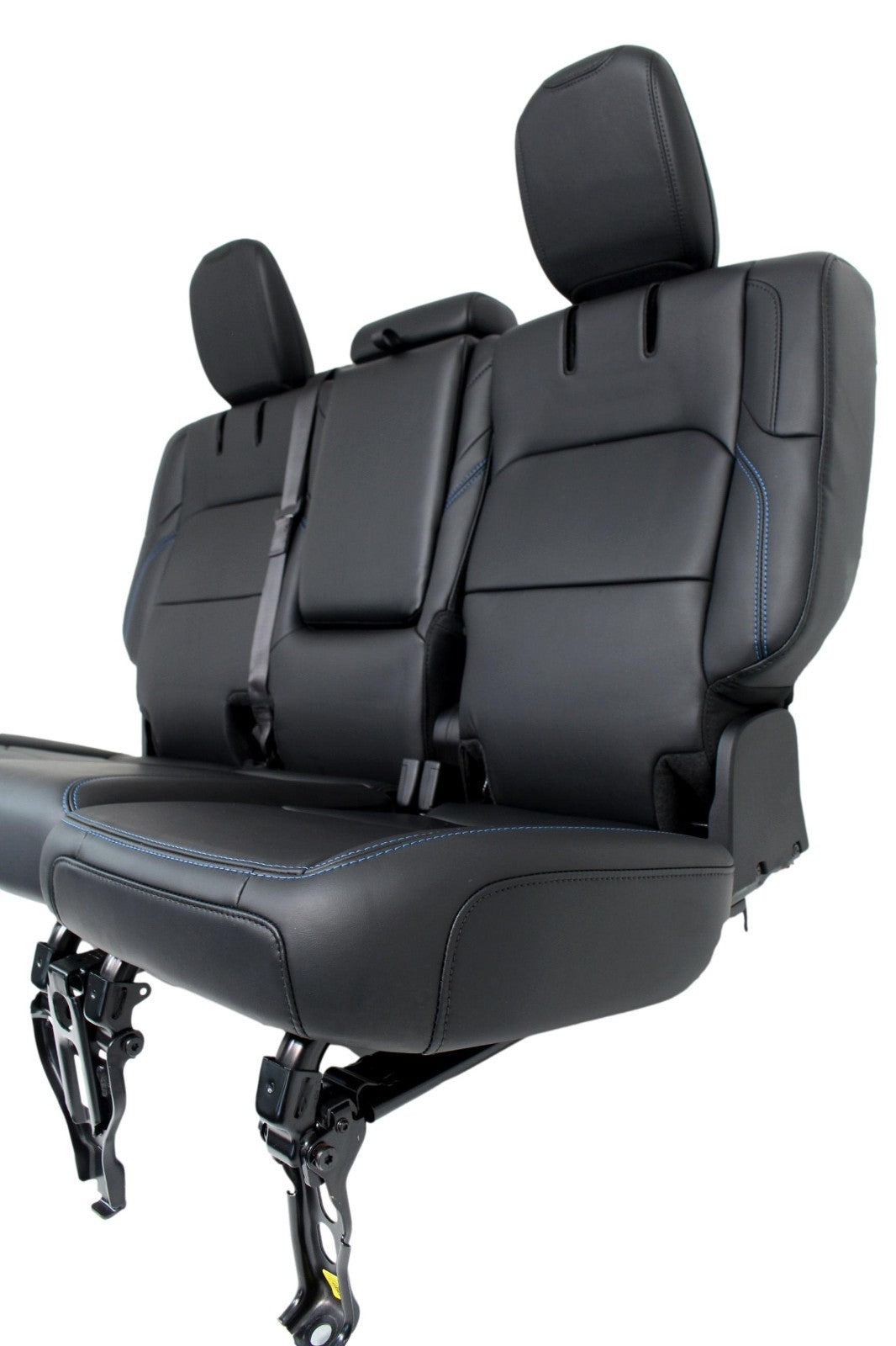 21-25 Jeep JL JLU 4xE Wrangler Back Seats, Black Nappa Leather Surf Blue Stitch