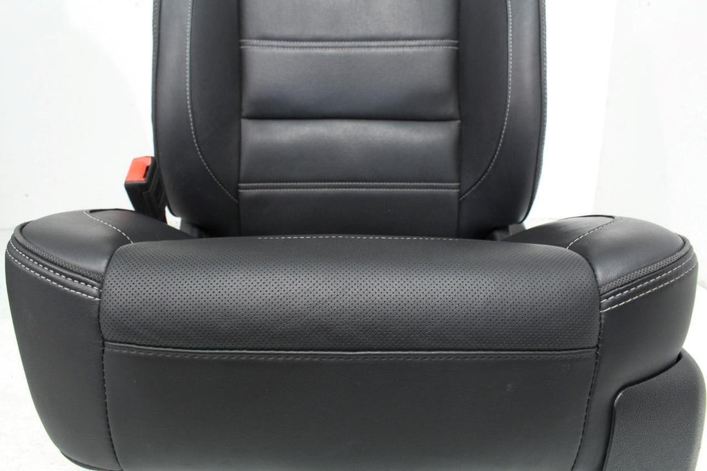 2018-2020 GMC Yukon Denali Front Seats, OEM Black Leather Heated Ventilated Cool