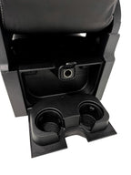 2015-2025 F150 Super Duty Console → Jump Seat Conversion Kit Black Leather Gray