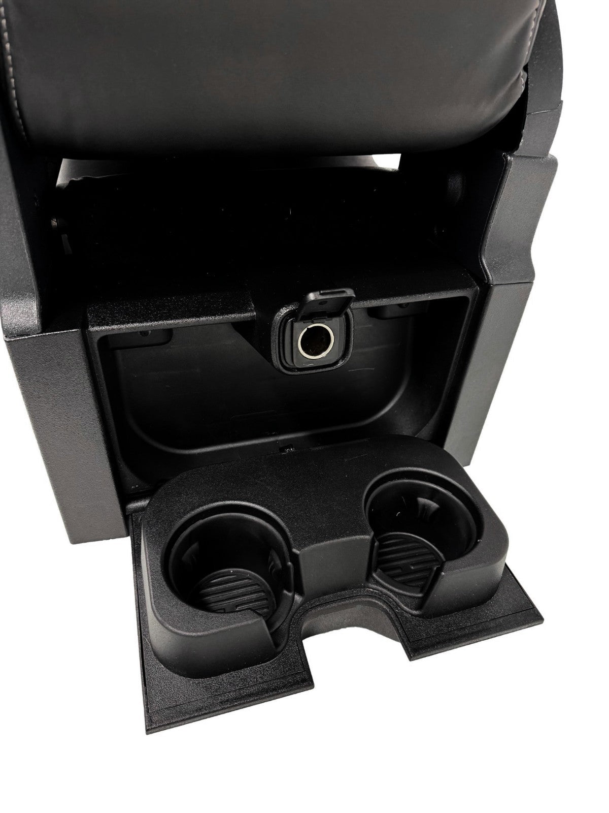 2015-2025 F150 Super Duty Console → Jump Seat Conversion Kit Black Leather Gray