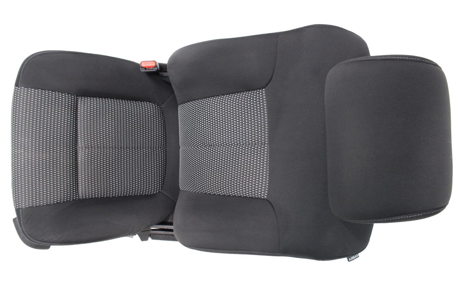 2009 - 2014 Ford F150 Front Seats, XL Black Gray Two-Tone Cloth, w/ Lumbar