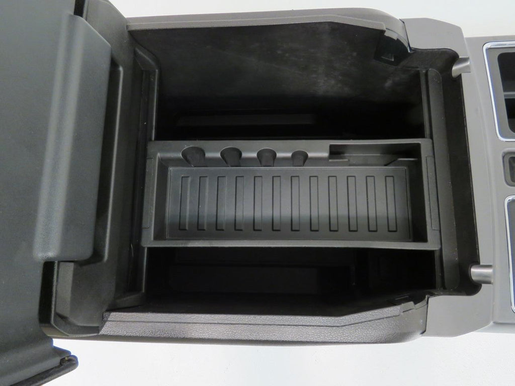 15-22 Ford Truck Center Console & Install Kit w/o Shifter - Black Leather XLT