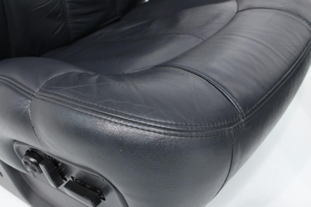 1999 - 2002 GMC Sierra Chevy Silverado Seats, Graphite Off-Black Leather, Power