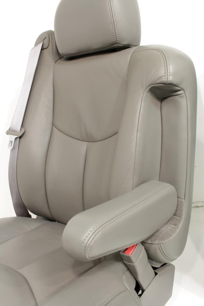 99 - 06 Silverado Sierra Tahoe Yukon Heated Power Leather Seats Pewter Gray OEM