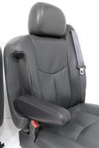 99-06 Sierra Silverado Front Seats, Dark Pewter Leather, Power Lumbar Bolster