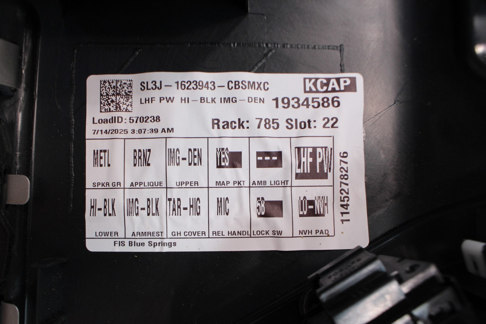 2021-2026 Ford F-150 Lariat Front Door Panel Pair, Black B&O Sound Ambient OEM