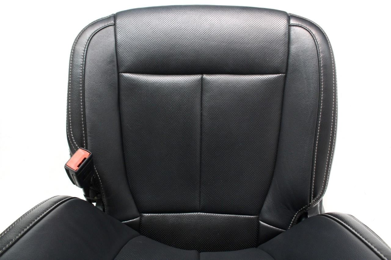 2015 - 2022 Ford F-150 Super Duty Front Seats, Lariat Black Leather Heated Cool