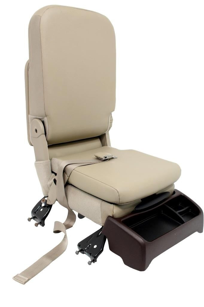 2013 - 2018 Ram Center Jump Seat, Tan Leather Laramie, w/ Install Kit & Trim OEM