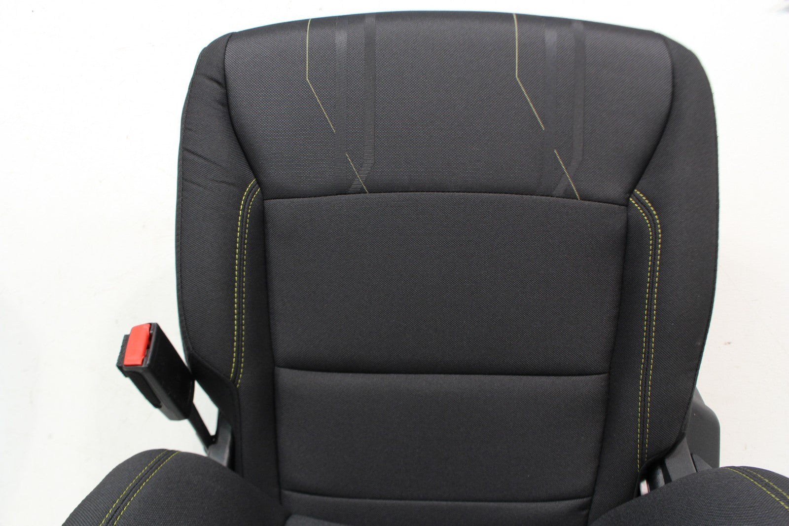 2015+ Ford F150 & Super Duty Seats, Manual STX Black Cloth w/ Lime Green Stitch