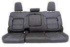 20-22 Sierra Denali Leather Seats Heated Cooled Door Panels Console, Brown Blue