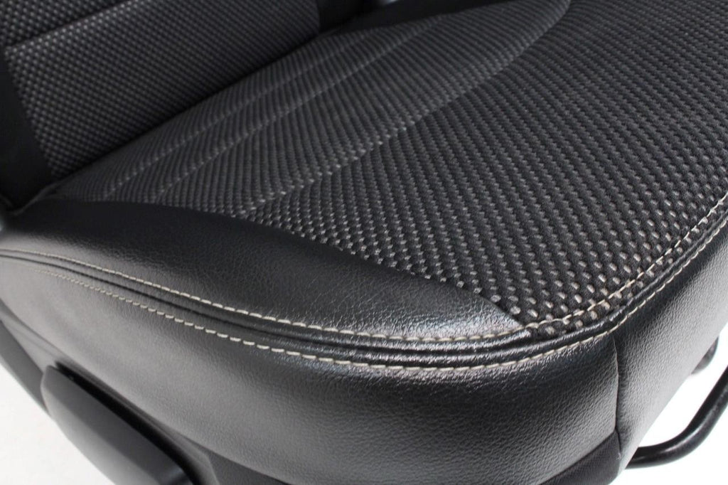 2009 - 2018 Dodge Ram Front & Rear Seats Set, Sport Black Vinyl & Cloth Heated