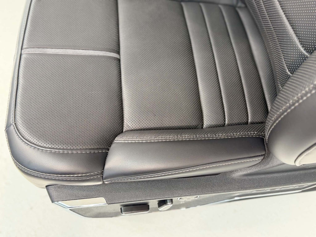 2021 - 2026 F-150 Super Duty Platinum Seats Set, Black Leather Gray Massaging