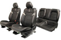 2015-2023 Ford Mustang Seats Set, Shelby GT500 Coupe Black Leather Heated Cooled