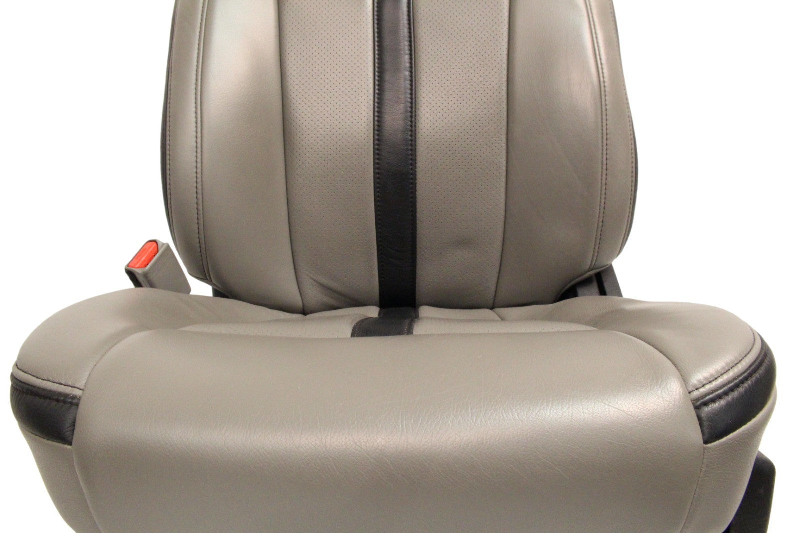 2015-2022 Ford F150 Super Duty Reg Cab Seats, XLT w/ Katzkin Earth Gray Leather
