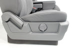 2009 - 2014 Ford F150 Front Seats w/ Jump Seat, XLT Gray Cloth w/ Power Driver