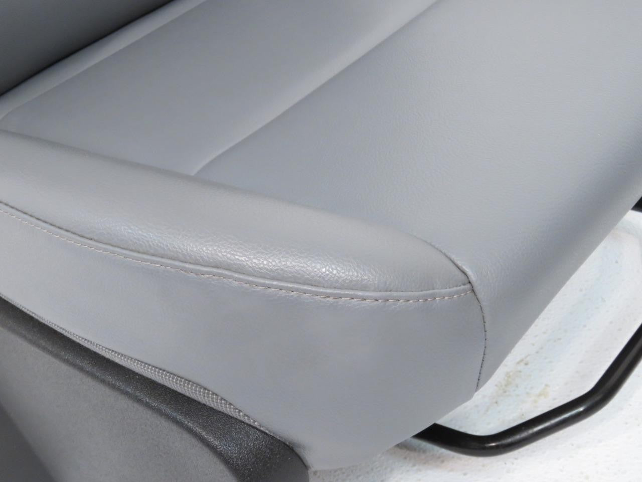 2015 - 2024 Ford Transit Gray Vinyl Front Bucket Seats with Armrests, Mint Used