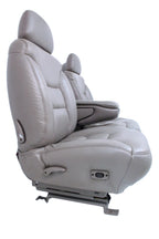 1995-2000 Tahoe Sierra Silverado Seats 60-40 Bench Gray Leather Power w/ Folding