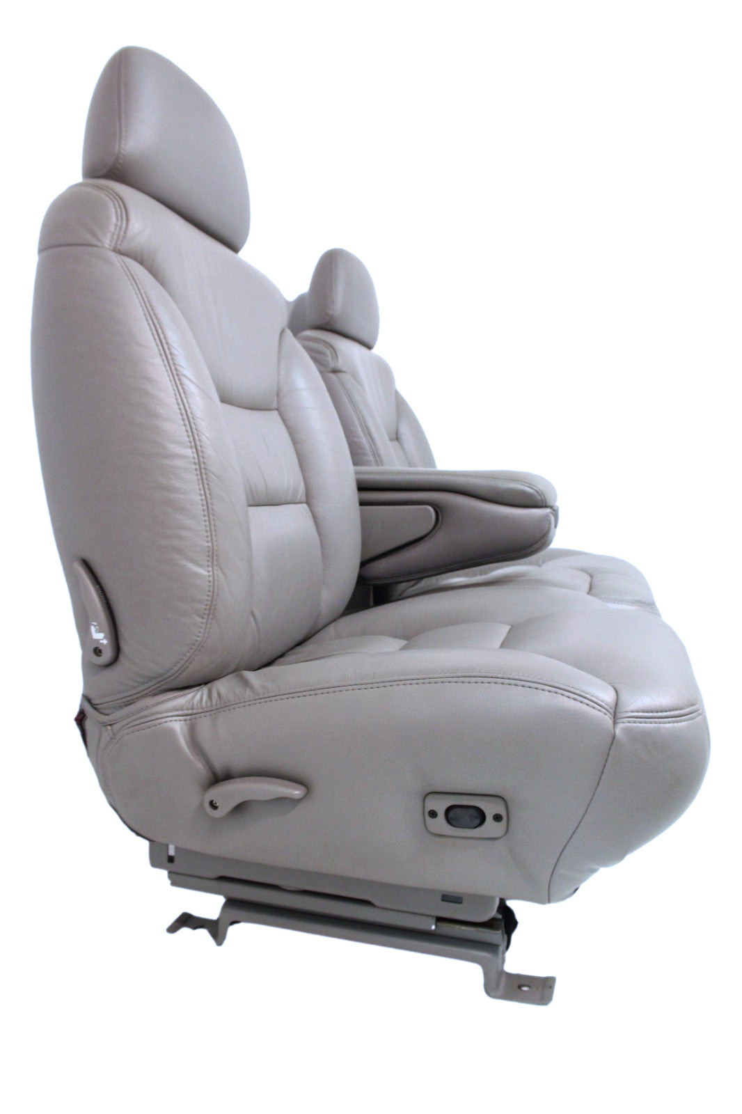 1995-2000 Tahoe Sierra Silverado Seats 60-40 Bench Gray Leather Power w/ Folding