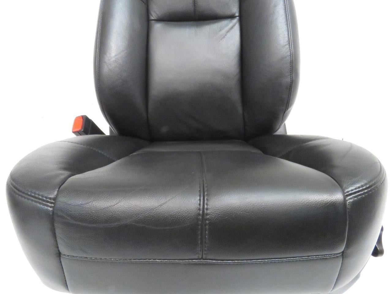 2007 - 2014 GM Silverado Tahoe Front Seats, LT Black Leather Lumbar Power Heated
