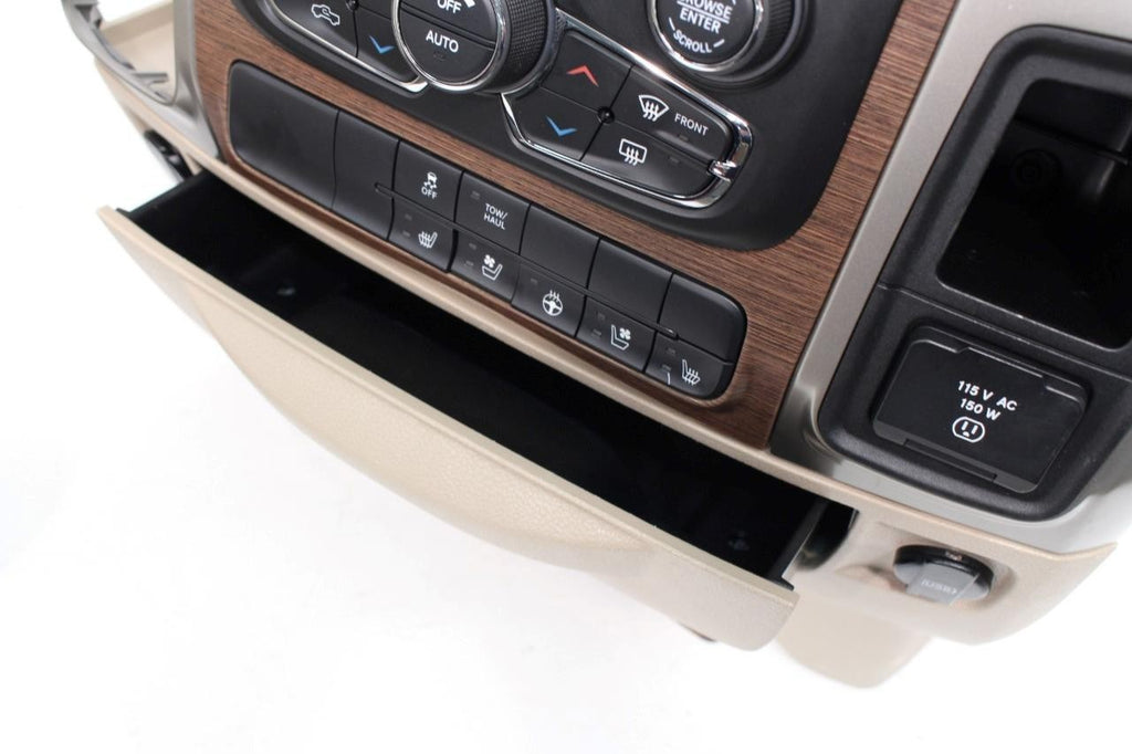 2013 - 2018 Ram Center Jump Seat, Tan Leather Laramie, w/ Install Kit & Trim OEM