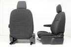2015 - 2026 Ford Transit Seats, Black Charcoal Cloth Manual w/ Dual Armrests