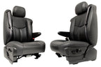 1999 - 2006 Chevy Silverado Front Seats, LT New Leather Dark Pewter Power Heated