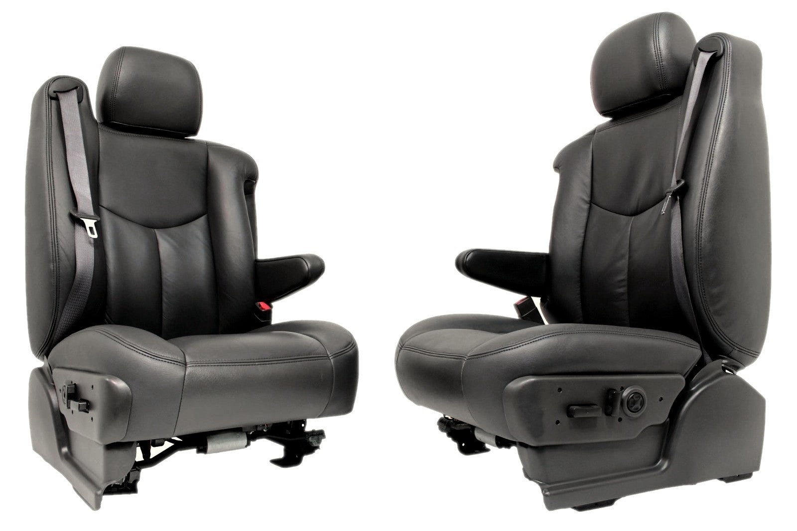 1999 - 2006 Chevy Silverado Front Seats, LT New Leather Dark Pewter Power Heated