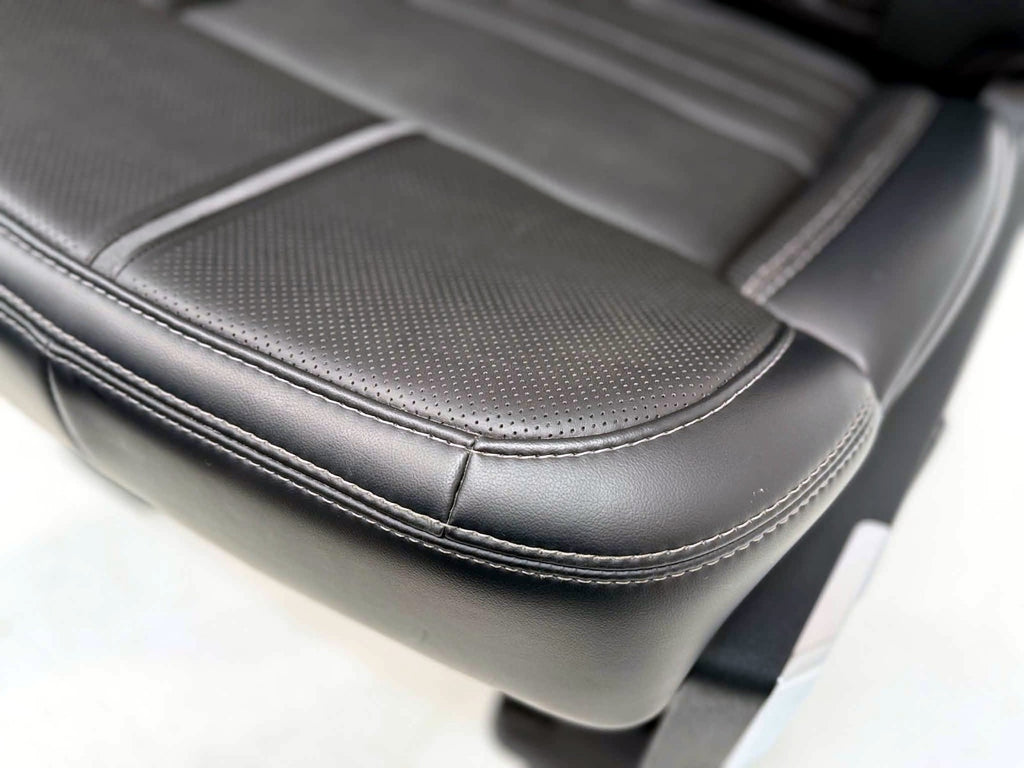 2021 - 2026 F-150 Super Duty Platinum Front Seats, Black Leather Gray Massaging