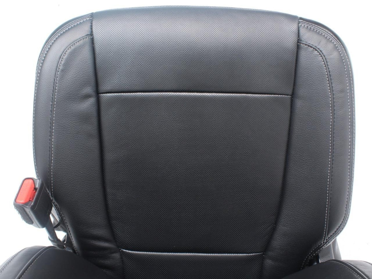 2015-2022 Ford F150 Super Duty Lariat Front Seats, Black Leather Heat Ventilated
