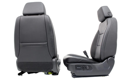 19-22 Silverado Sierra Heated Cooled Black Leather Seats Front & Rear Set OEM