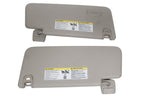 2019 - 2023 Dodge Ram 1500 LH RH Pair Sun Visor w/ Vanity Mirror Light Gray OEM